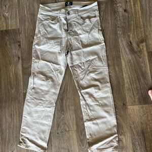 7 for all mankind luxe sport slimmy men's jeans beige 33